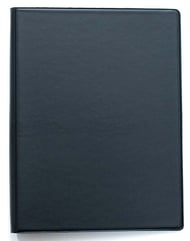 cover Model 601 Choral Folder with Strings Black with Expanded Pockets